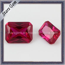 Vente en gros Rectangle Cut Synthetic Ruby